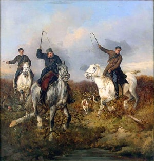 Псовая охота. Сверчков Николай Егорович, 1863