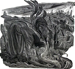 Иллюстрация к лирике Ф. И. Тютчева «Что ты клонишь над водами». Чуракова Мария Сергеевна, 1979