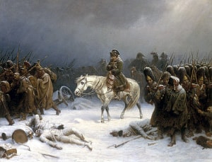 Отступление Наполеона из Москвы. Адольф Нортен, 1851