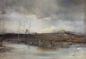 Весна на картине А. К. Саврасова. 1893