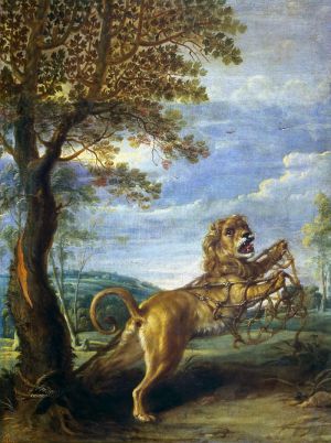 Басня о льве и мыши (Эзоп/Толстой). Художник Франс Снейдерс (1579-1657)