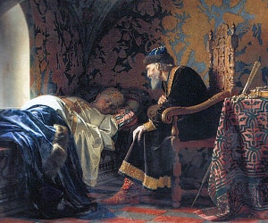 «Царь Иван Грозный любуется на Василису Мелентьевну», 1875. Г. Седов.