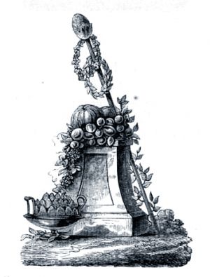 Иллюстрация к стихотворению «ГОРКИ» найденная в рукописях Державина