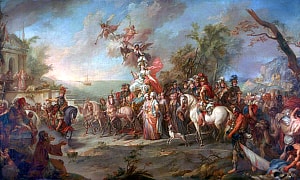 Аллегория на победу Екатерины II над турками и татарами. Художник Торелли Стефано, 1772 год