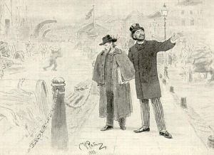 «Художники». Дедов и Рябинин. Рисунок И. Е. Репина. 1888 г.