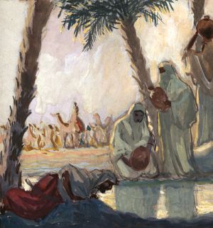 Иллюстрация А. И. Константиновского к стихотворению М. Ю. Лермонтова «Три пальмы»