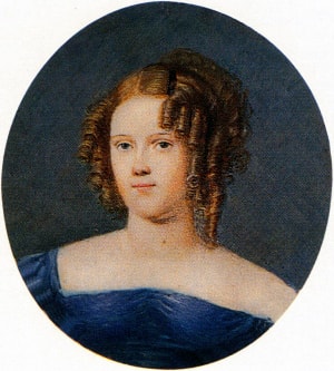 Портрет Ольги Массон. Неизвестный художник, 1820-е гг.
