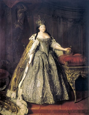 Анна Иоанновна. Портрет кисти Луи Каравака, 1730