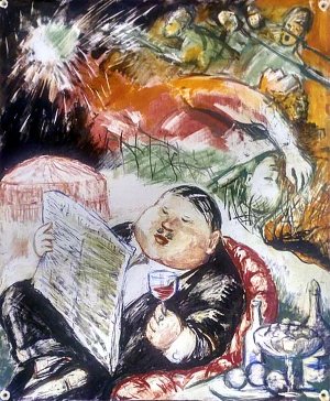 Иллюстрация к стихотворению В. В. Маяковского «Вам!». Пестель Вера Ефремовна, 1940