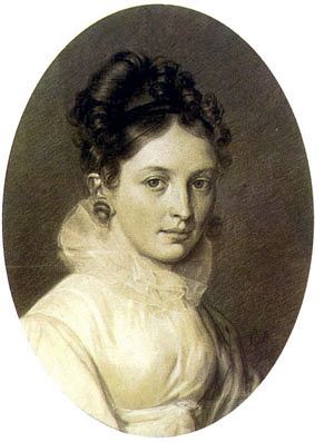 Екатерина Павловна Бакунина (1795-1869). Автопортрет, 1816