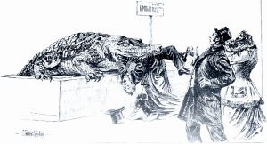 Иллюстрация Самокиш-Судковской к рассказу Достоевского «Крокодил»