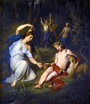 Дионис (Бахус). Художник Иоганн Вильгельм Шютце (1807-1878)