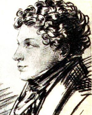 Лев Пушкин около 1820 года. Карандашный рисунок А. Орловского