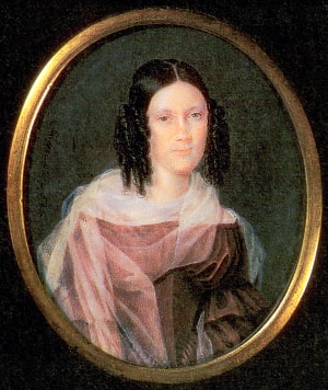 Анна Николаевна Вульф (1799-1857), соседка А. С. Пушкина по имению и близкий друг поэта, 1830-е