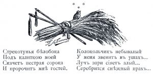 Иллюстрация к «Стрекотунье белобоке» Пушкина