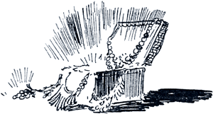 Конец. Иллюстрация В. Баюскина к сказу П. Бажова «Малахитовая шкатулка»