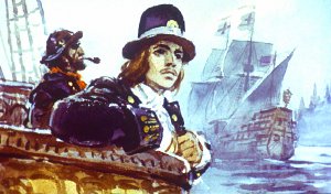 1 сентября 1651 года я на девятнадцатом году жизни сел на корабль, отправлявшийся в Лондон. Иллюстрация В. Шевченко к роману Даниэля Дефо «Робинзон Крузо»