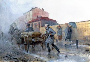 Иллюстрация Каразина к «Бедным людям» Достоевского, 1893