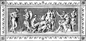 «Одиссея» Гомера. Песнь одиннадцатая, иллюстрация Ф. Преллера