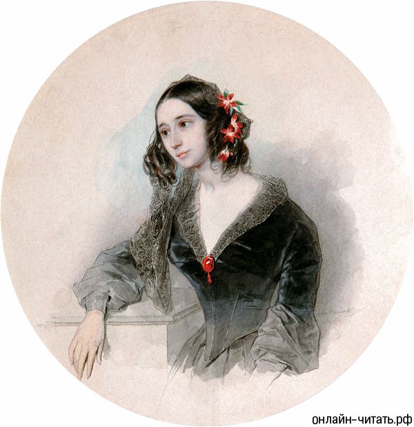 Графиня Е. П. Ростопчина на акварели П. Ф. Соколова (1842/1843)