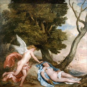 Амур и Психея. Художник Антонис Ван Дейк, 1638 г.