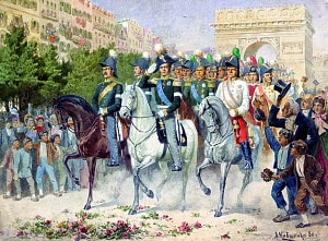 Вступление русских войск в Париж в 1814 году. Алексей Кившенко, 1880