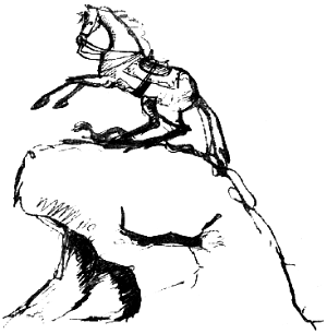 Рисунок Пушкина к поэме «Медный всадник»