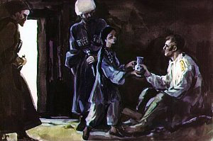 Рассказ Л. Толстого «Кавказский пленник» с иллюстрациями Г. Балашова
